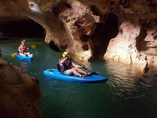 belize points of interest, cave kayaking Belize