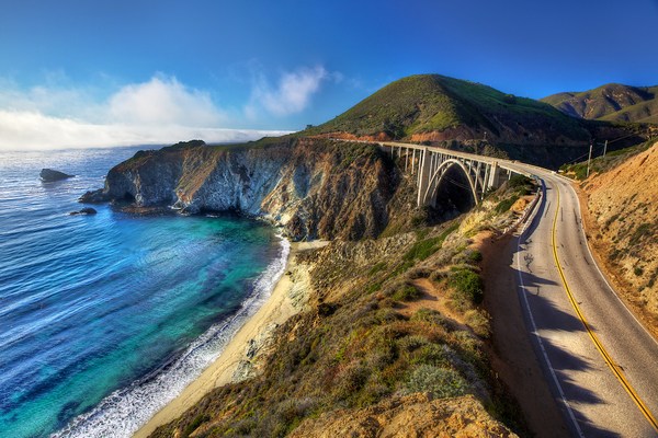 best road drives in California