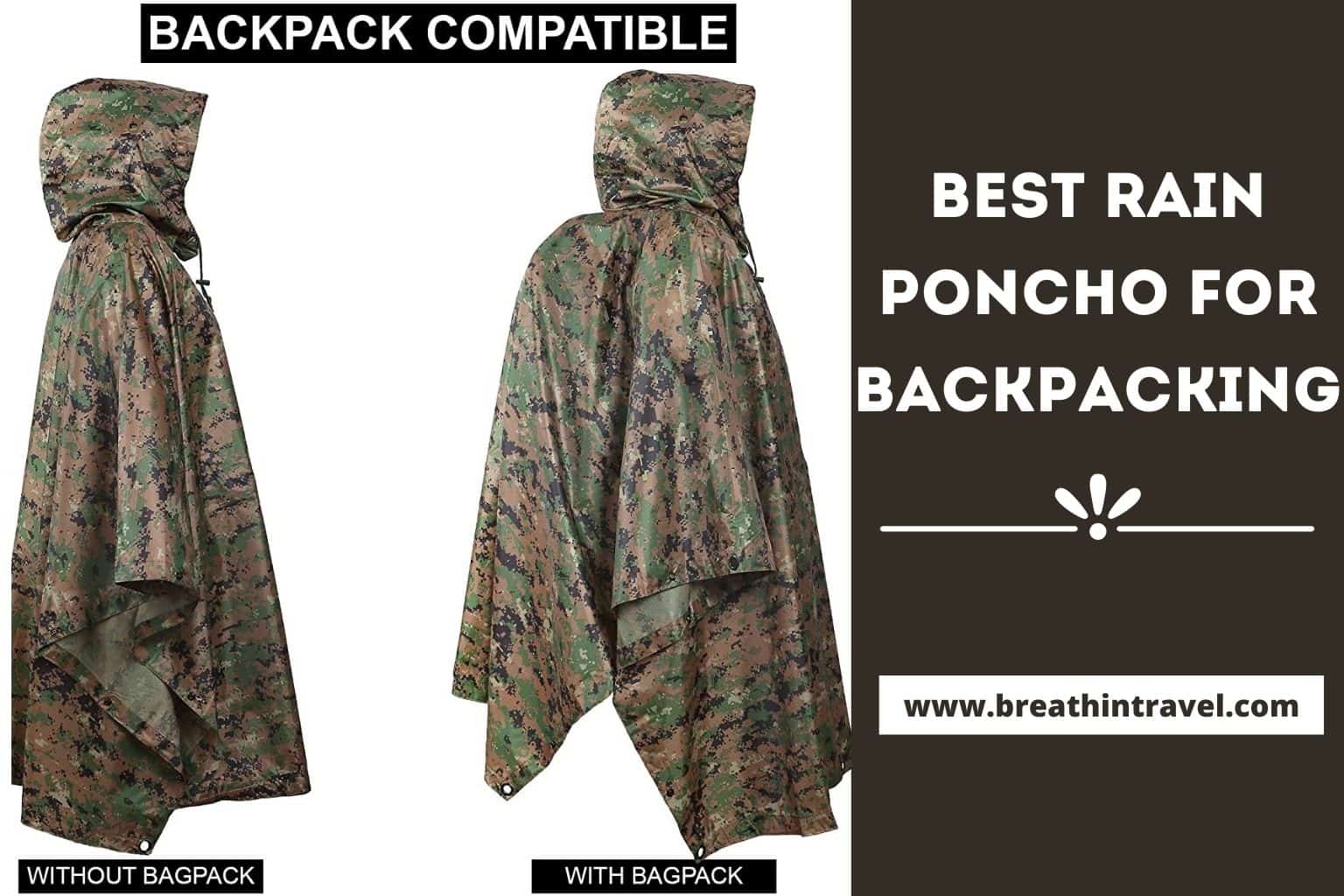 Best Rain Poncho for Backpacking | Lightweight + Durable